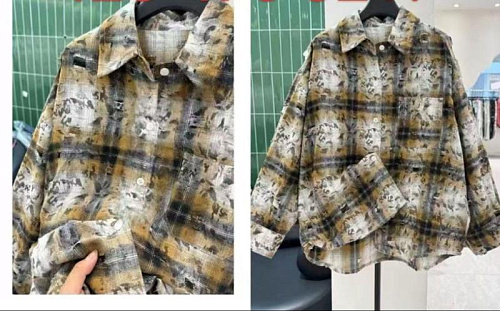 Рубашка Delfinka C53 beige - делук