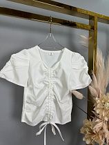 Блузка Delfinka 2291 white - делук