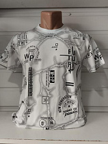 Футболка Panda 1713 white - делук