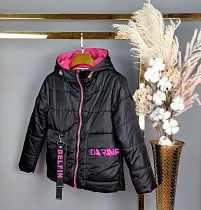 Куртка No Brand 9789 black-pink - делук