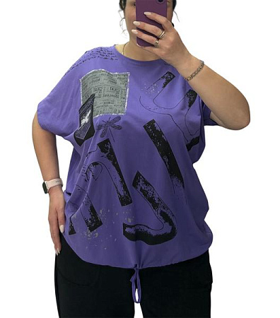 Футболка Elena&Vika 25082 purple - делук