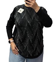 Свитер Elena&Vika 25220 black - делук