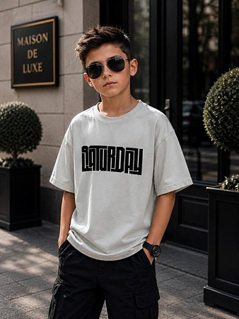 Футболка Major Kids 3705 grey - делук