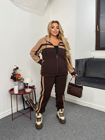 Костюм Спорт Seven Zikina 1347 brown - делук