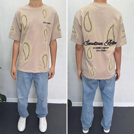 Футболка I8Denim 90585 beige - делук