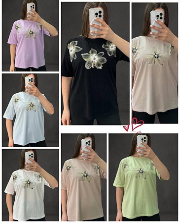 Футболка Elena&Vika 25034 d.beige - делук