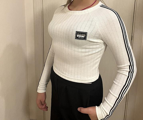 Лонгслив Annet EL05 white - делук