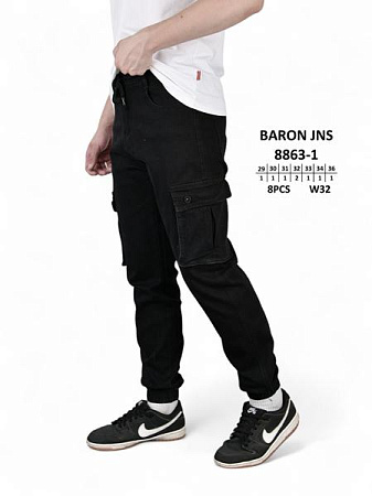 Джинсы Baron Jeans 8863-1 black - делук
