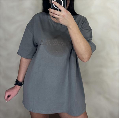 Футболка Levisha 25062-1 d.grey - делук