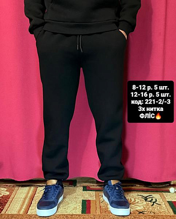 Штаны Спорт Amz 221-2 black - делук