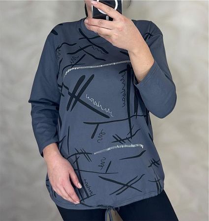 Свитер Levisha 27077 d.grey - делук