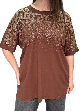 Футболка Levisha 25110 brown - делук