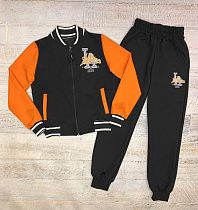 Костюм Спорт Lima Kids 2509 black-orange - делук