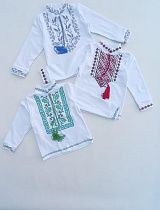 Вышиванка Meloria ML83 white-blue - делук