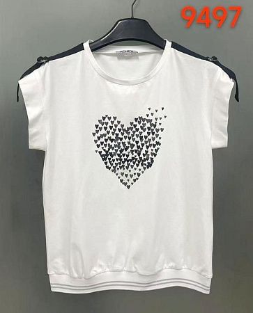 Футболка Lida 9497 white - делук