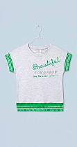 Футболка Dino D1494 l.grey-green - делук