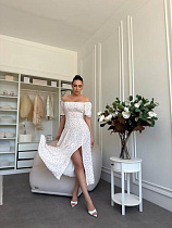 Платье Akulova 932 white - делук