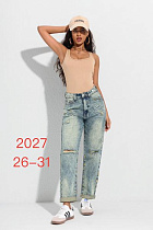 Джинсы Newjeans 2027 l.blue - делук