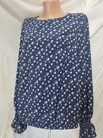 Блузка Galina 585-1 navy - делук
