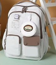Рюкзак Candy S285 white-brown - делук