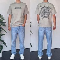 Футболка Three Black 2139 grey - делук