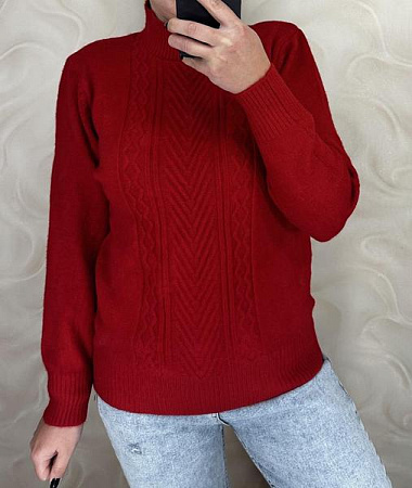 Свитер Elena&Vika 24038 red - делук