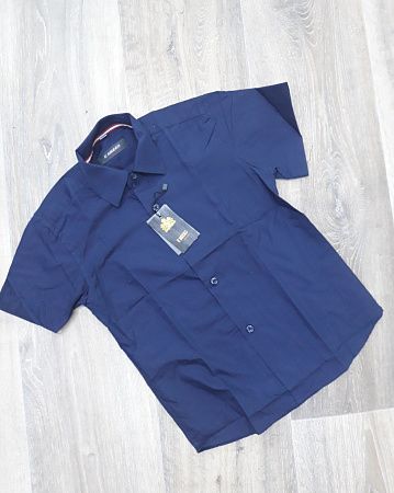 Рубашка No Brand 8579 navy - делук