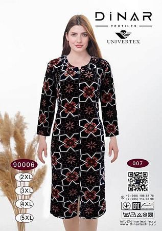 Халат Annet DO9006-7 black - делук