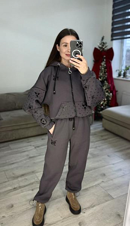 Костюм Спорт S.Style 641 d.grey - делук