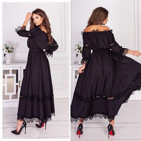 Платье Latoria 285-4 black - делук