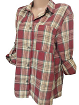 Рубашка Bishoff 584 wine-beige (S-L) - делук