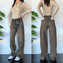 Джинсы Three Black Women TB12 grey - делук