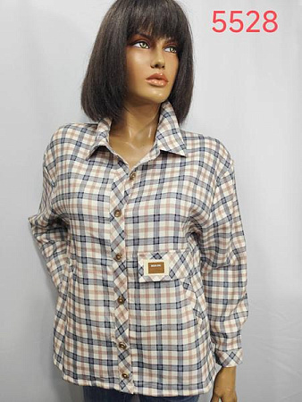 Рубашка Lida 5528 beige - делук