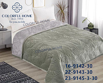 Покривало велюрове «Монстера» + 2 наволочки 9143-30 green - делук