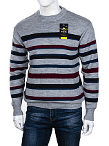Свитер Abdo Полоска grey батал - делук