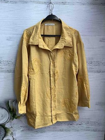 Рубашка New Season 8615 yellow - делук