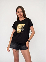 Футболка Fsn 6539 black - делук