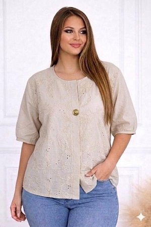 Блузка Levisha 26031 l.beige - делук