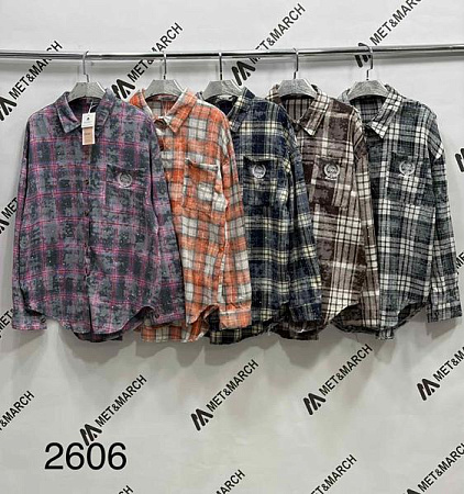 Рубашка Met&March 2606 orange - делук