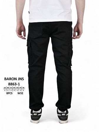 Джинсы God Baron 8863-1 black - делук
