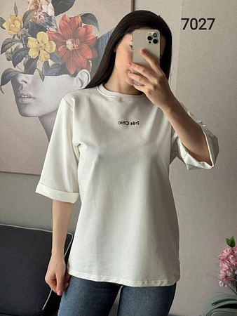 Футболка Fsn 7027 white - делук