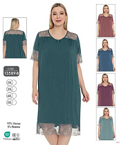 Ночнушка Cotpark 13589B wine - делук