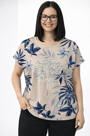 Футболка Elena&Vika 26025 l.beige - делук