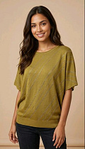 Футболка Julia JL1338 green - делук