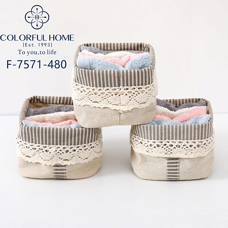 Набір серветок у подарунковій корзинці 7571-F-24 - делук