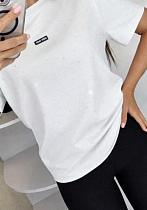 Футболка Lora LR1308 white - делук