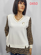 Свитер Lida 0450 white - делук