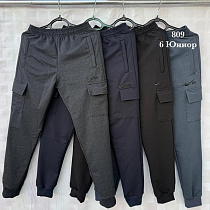 Штаны Спорт Shon S2558 d.grey - делук