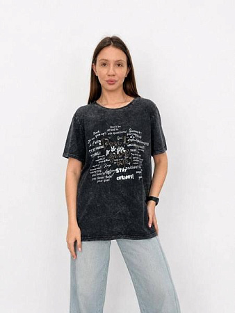 Футболка Fsn 2810 black - делук