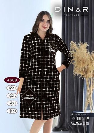 Халат Sss Annet DO-D4609 black - делук